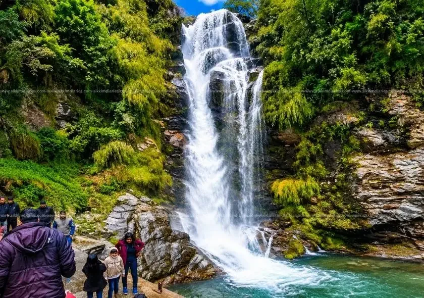Kyongnosla Waterfalls – A Scenic Gem on the Way to Nathula Pass
